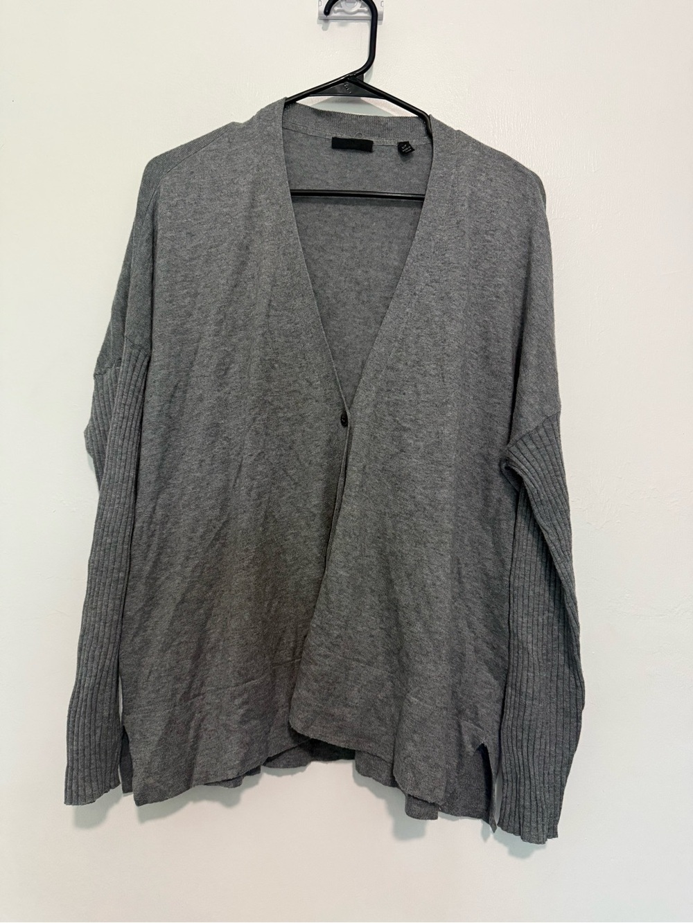 ATM Anthony Thomas Melillo Cardigan Womens S Gray Button Up